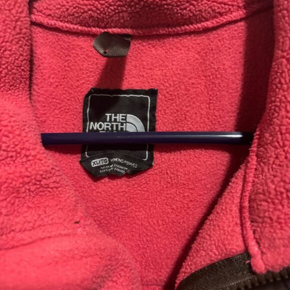 The North Face Pink and Brown Fleece Jacket - Picture 3 of 4